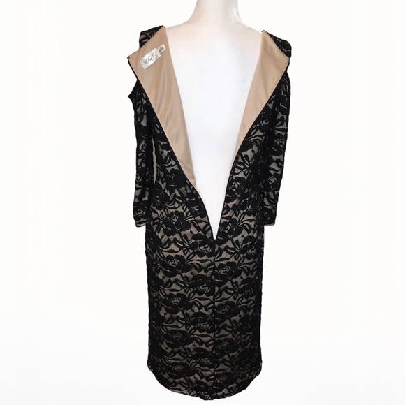 Eliza J Off the Shoulder Lace Sheath Dress - 6/8 - Picture 13 of 17